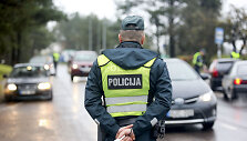 Paskutinį spalio sekmadienį policija Vilniuje surengė reidą