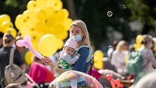 Rugsėjo 1-ąją pasveikinti mažieji &scaron;iauliečiai