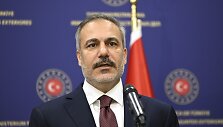 Turkijos užsienio reikalų ministras Hakanas Fidanas / Andrew Caballero-Reynolds / AP