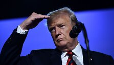 Donaldo Trumpo spaudos konferencija Briuselyje
