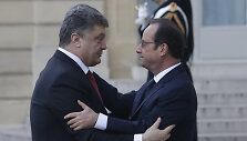 Francois Hollande  ir Poro&scaron;enka