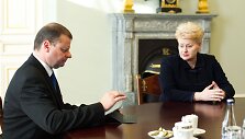 Saulius Skvernelis ir Dalia Grybauskaitė 