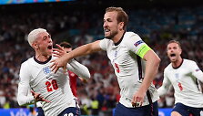 Harry Kane'as pelnė įvartį, atvedusį Anglijos rinktinę pusfinalyje į pergalę prie&scaron; Daniją.