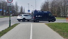 Klaipėdoje pavojingai pastatytas automobilis