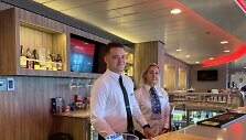 DFDS kelte dirbantys laivo stiuardai Egidijus ir Oksana i&scaron;skyrė didžiausią &scaron;io darbo privalumą &ndash; patrauklų grafiką.