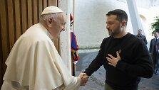 Popiežius Pranci&scaron;kus ir Volodymyras Zelenskis / SIPA / Scanpix