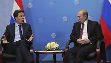 Markas Rutte ir Vladimiras Putinas