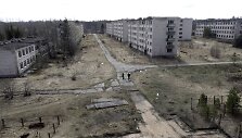 Apleistas karinis miestelis &bdquo;Skrunda&ldquo; Latvijoje