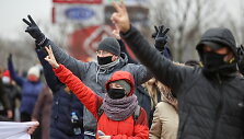 Protestuotojai Minske