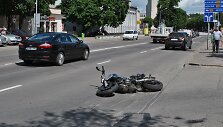 Alytuje avariją patyrė motociklo vairuotojas