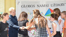 Prezidentė lankosi vaikų globos namuose &bdquo;Putinas&ldquo;