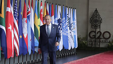 Rusijos užsienio reikalų ministras Sergejus Lavrovas G20 samite Indonezijoje  MIT/