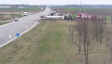 Avarija netoli Kėdainių-Jonavos viaduko