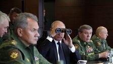 Vladimiras Putinas stebi karines pratybas &bdquo;Zapad 2017&ldquo;.
