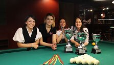 Čempionato prizininkės. I&scaron; kairės: Tatjana Vaitkienė (III vieta), Alina Ol&scaron;evskaja (I vieta), Svetlana &Scaron;estakova (III vieta), Lidija Kolesnikova (II vieta). 