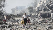 Gazos al-Zahros rajonas po bombardavimo