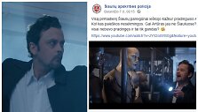Klipo &bdquo;Artūras&ldquo; stop kadras ir &Scaron;iaulių policijos įra&scaron;as