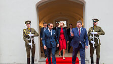 Kra&scaron;to apsaugos ministerijoje lankėsi Norvegijos kronprincas ir gynybos ministras Frank Bakke-Jensen
