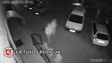 Sulaikyti du vyrai, vogę automobilių žibintus.