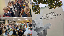 Karolini&scaron;kių muzikos mokykloje repetuojama ir koridoriuose