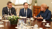Linas Kukuraitis, Aurelijus Veryga ir Dalia Grybauskaitė