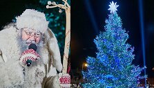 Kalėdų eglės Roki&scaron;kyje įžiebimas