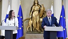 Sanna Marin ir Sauli Niinisto paskelbė apie Suomijos sprendimą stoti į NATO