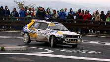 Tony Cairoli ir Matteo Romano su &bdquo;Lancia Delta HF Integrale&ldquo; (1992 m.), &bdquo;Myth&ldquo; klasės nugalėtojai