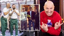 Algirdas Radzevičius su &scaron;eima ir grupe &bdquo;Patruliai&ldquo;