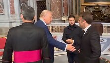 Donaldas Trumpas, Volodymyras Zelenskis ir Emmanuelis Macronas