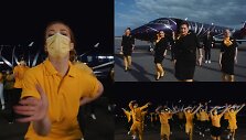 Pagal &bdquo;The Roop&ldquo; eurovizinę dainą diskoteką surengė pilotai ir stiuardai