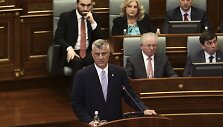 Kosovo ekspremjeras Thaci prisaikdintas &scaron;alies prezidentu