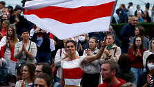 Protestuotojai Minske
