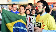 Protestuotojai Brazilijoje