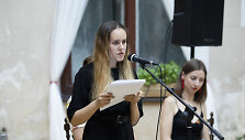 Justina Žvirblytė. Jaunųjų poetų kūrybos vakaras &bdquo;Sueiliuotas pavasaris&ldquo; 