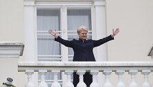 Daukanto aik&scaron;tėje - sveikinimai inauguruotai prezidentei