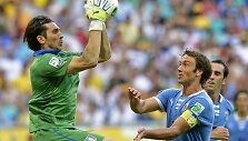 Gianluigi Buffonas ir Diego Lugano