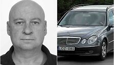 Ie&scaron;komas vyras ir jo automobilis