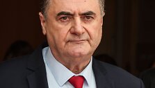 Izraelio gynybos ministras Izraelis Katzas / MENAHEM KAHANA / AFP
