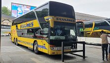 Kompanijos &bdquo;Ecolines&ldquo; autobusas Kaune