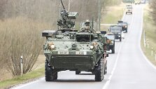 Tankai &bdquo;M1A2 Abrams&ldquo; ir kita technika važiavo i&scaron; Ruklos į Pabradę