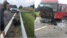 Prienų rajone susidūrė vilkikas ir &bdquo;Smart&ldquo;, žuvo vairuotojas