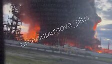 Gaisras NS-Oil naftos perdirbimo gamykloje Novospaskojo miestelyje