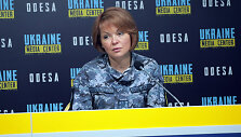 Pietų Ukrainos gynybos pajėgų Jungtinio koordinacinio spaudos centro atstovė&nbsp;Natalija Humeniuk