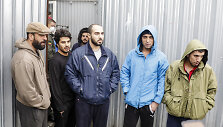 Migrantai Kybartų užsieniečių registracijos centre