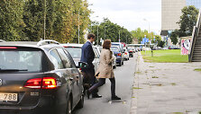 Grūstis Vilniaus A.Go&scaron;tauto ir Gynėjų gatvėse
