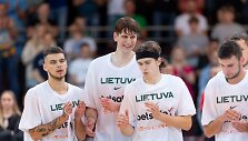 Krep&scaron;inio rungtynės: Lietuvos rezervinė rinktinė &ndash; Jordanijos rinktinė. Deividas Sirvydis, Jonas Pauk&scaron;tė, Ignas Sargiūnas.