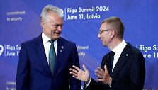 Bukare&scaron;to devyneto vir&scaron;ūnių susitikimas Rygoje / Ints Kalnins / REUTERS