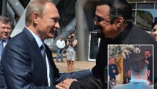 Vladimiras Putinas, Stevenas Seagalas, &scaron;ventės akimirka