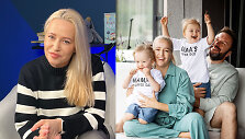 Elena Puidokaitė-Bruzgulienė, Tadas Bruzgulis su dvynukėmis